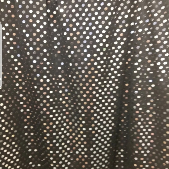 Ruby Rox dress S sheer slit sleeve black w silver - Picture 7 of 9